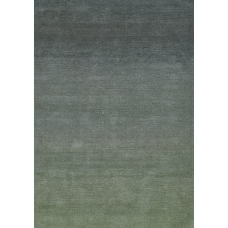 Momeni Hand Loomed Wool Ombre Area Rug in Green, Rectangle 5' x 8'