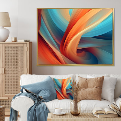 " Orange Blue Fractal Waters II "