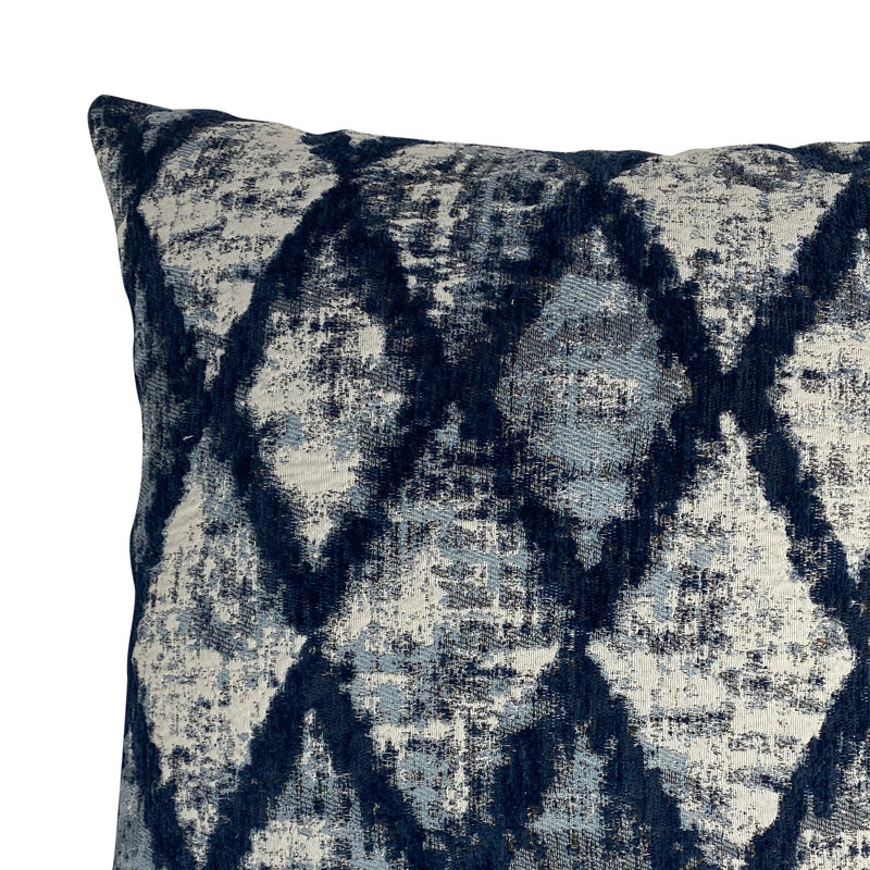 Diamond Geometric Argyle Reversible Throw Pillow, 18" x 18"