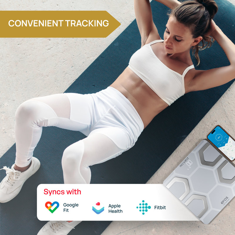 INEVIFIT Eros Smart Bluetooth Body Fat Scale, White
