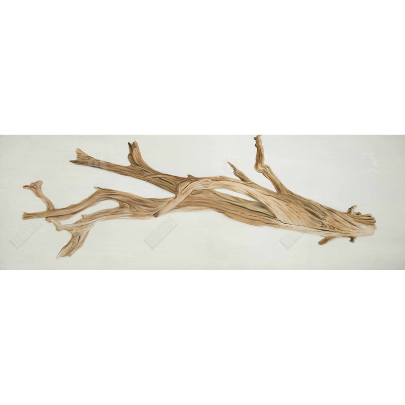 " Floated Wood ", 20" H x 60" W