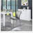 White High Gloss 3-Door Server with Drawer