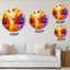 Autumn Coloured Forest Treescape XVI - Farmhouse wall clock-59913596