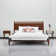 Adept Solid Wood Bed Frame with Headboard and Silent Slats, 1000 Lb Capacity Bed Frame