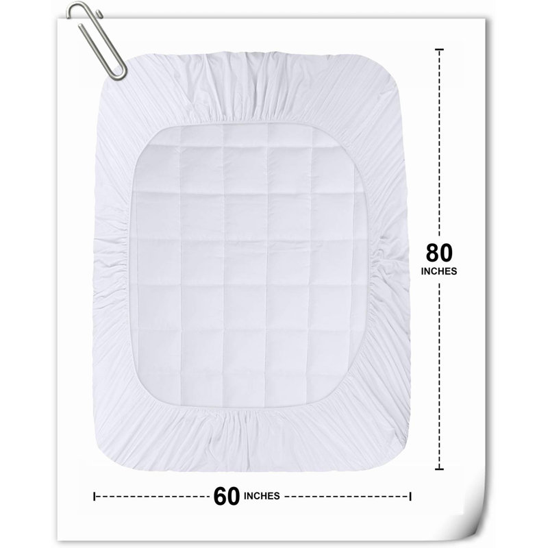 Pennrock 16'' Mattress Topper, White, Queen