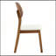 Élégantes chaises de salle à manger en bois massif de noyer avec coussins en polyuréthane blanc et dossiers évidés pour plus de confort et d'élégance-984552006