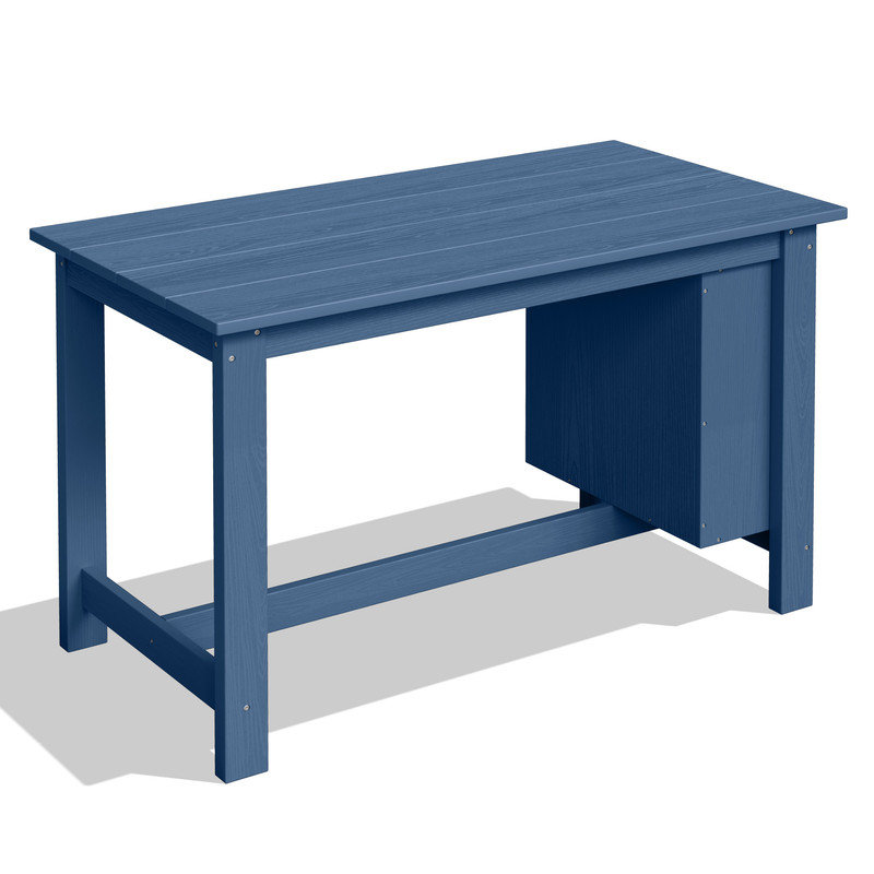 Table de bar en plastique pour l'extérieur, Bleu