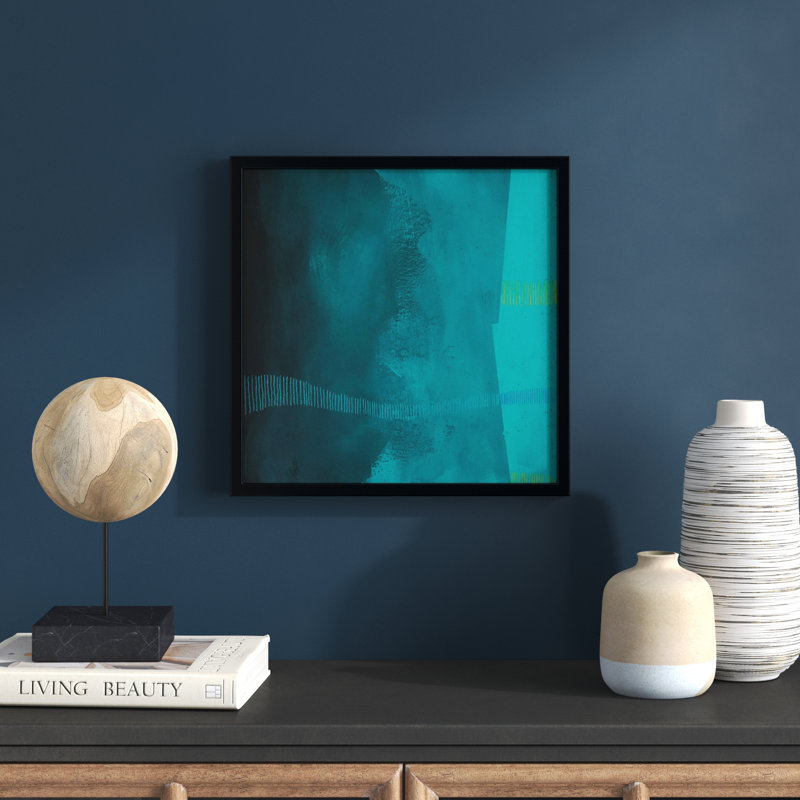 Delta Wave 4 by Jacques Pilon, Black Framed, 16" H x 16" W