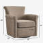 Fauteuil d'appoint pivotant en similicuir Westly -131229244