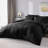BLACK QUEEN-SIZE BED ENSEMBLE