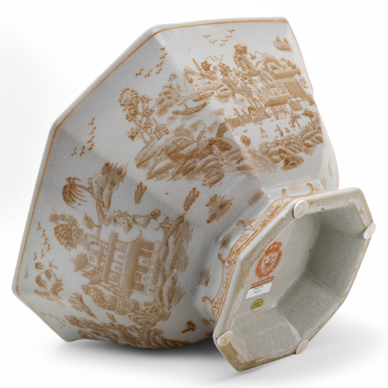 Porcelain Hexagon Bowl Willow Village