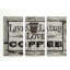 « live, rire, amour », art textuel à multiples images sur toile-673547461