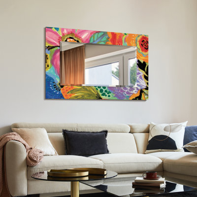 Dierk Glass Frame Rectangle Wall Mirror