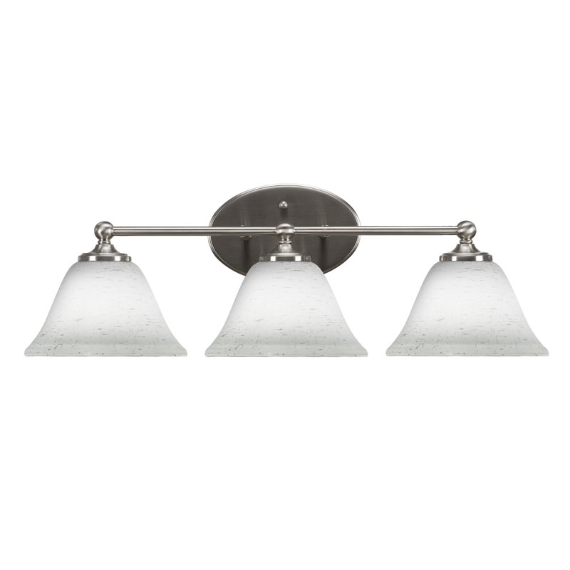 Barre d'éclairage de salle de bain Sadea, Nickel brossé, 3