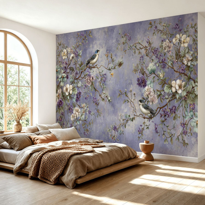 Papier peint adhésif auto-adhésif moderne pour la chambre à coucher L 69 po x l 96 po Peel and Stick