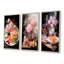 «French Fruit and Blooms Culinaire Transcendence - International Cuisine», ensemble de 3 reproductions d'art sur toile-2093738786-2093738814