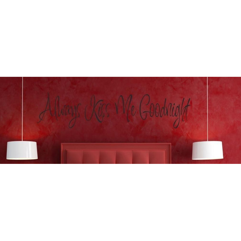 Adhésif décoratif "always me goodnight texte"
