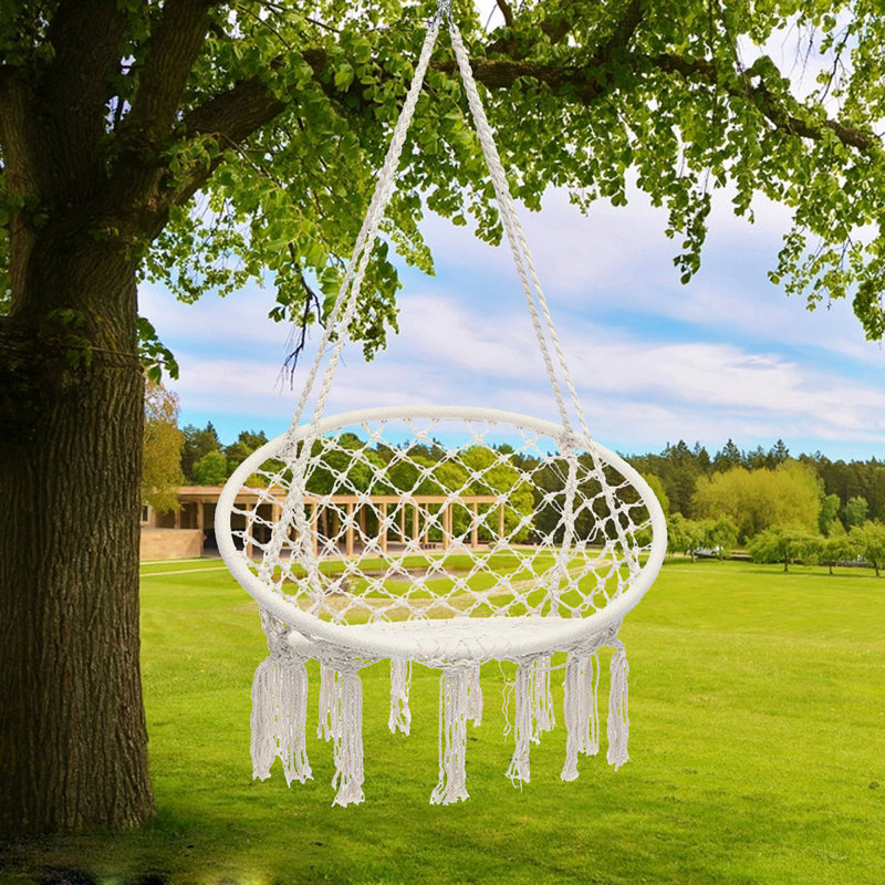 Chaise hamac suspendue Ezekiah, Blanc