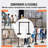 VEVOR Crowd Control Stanchions with Black Retractable Belts