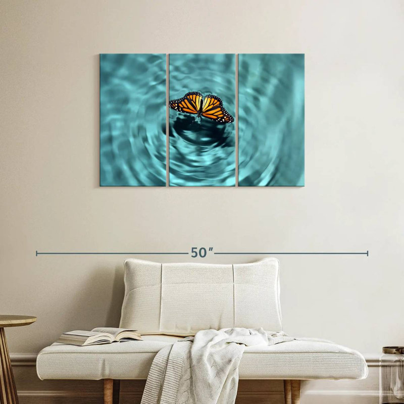 Butterfly Water, 24" H x 38" W