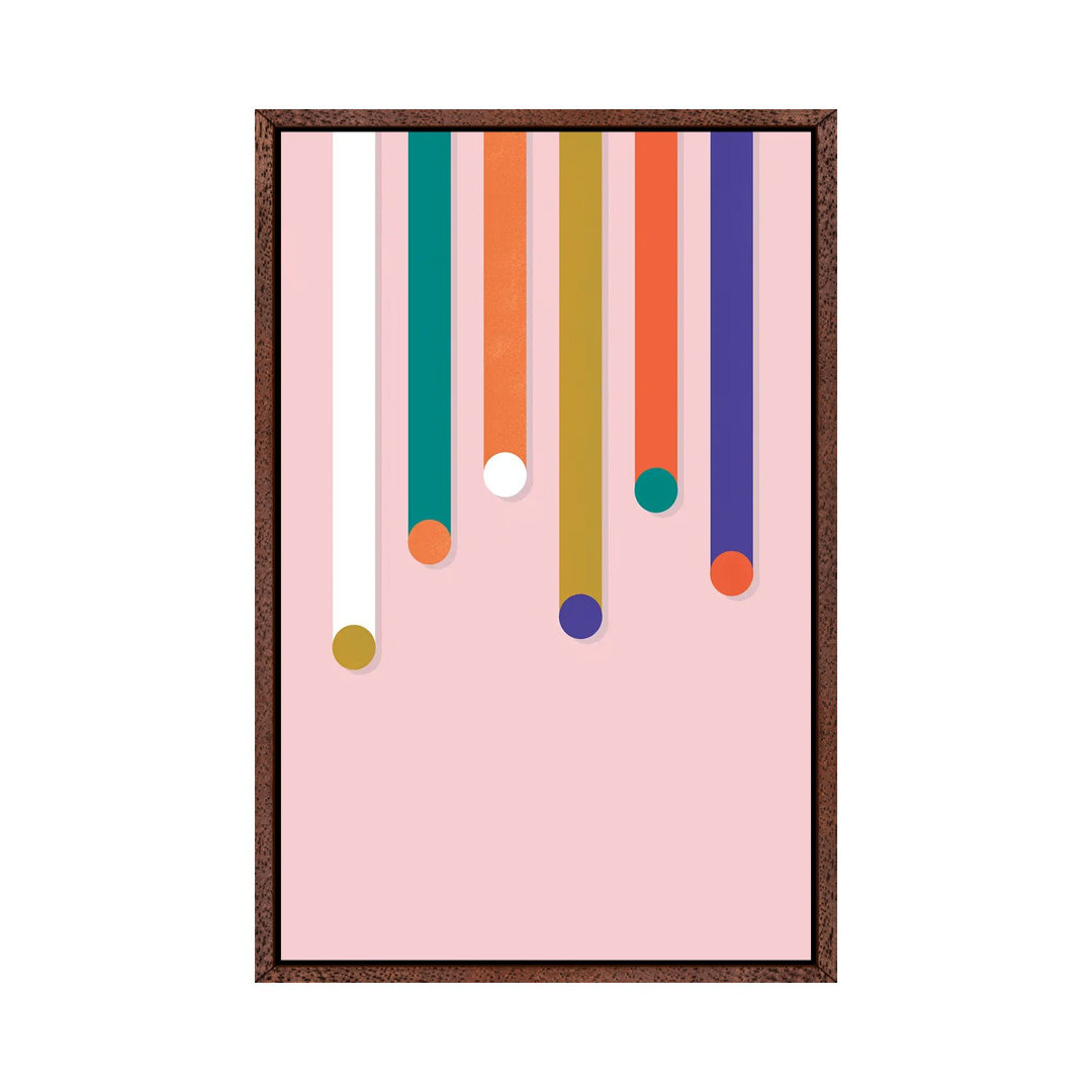 Colorful Dripping Shapes von Show Me Mars - Gallery-Wrapped Canvas Giclée on Canvas