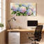 Ensemble de 1 tableau mural aquarelle florale d'hortensia-799669615