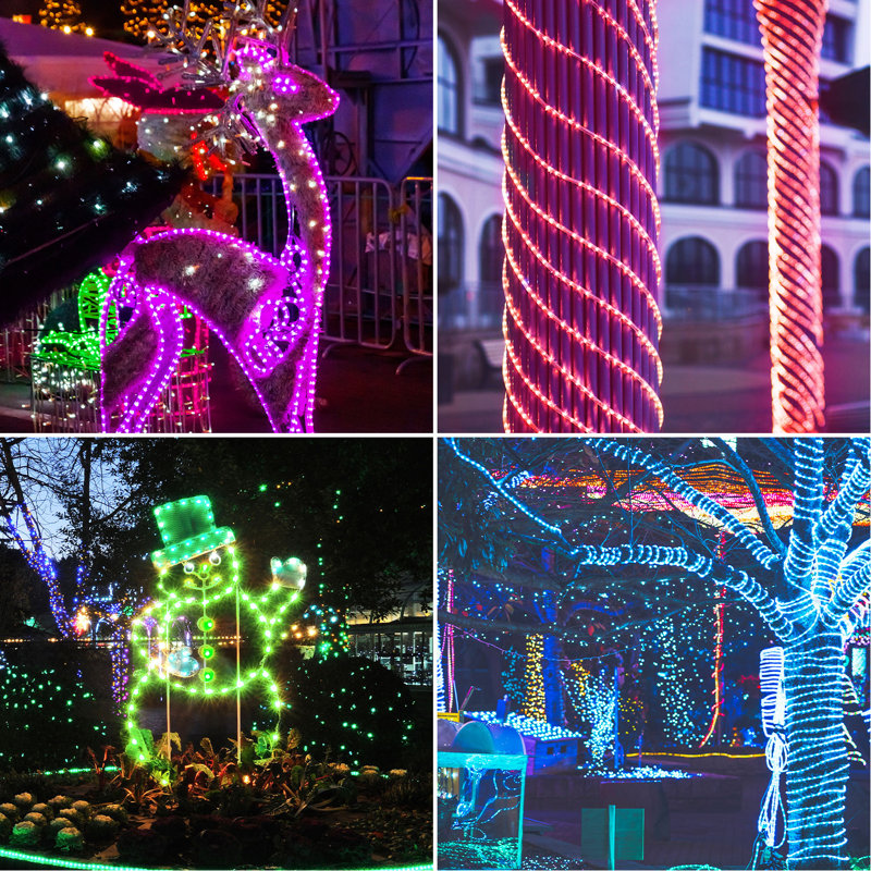 50 Ft Waterproof Led Strip Lights For Outdoor Indoor,16 Multi-Colour Changing Led Light With Remote Contro
