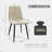 Vassilena Modern Kitchen Dining Room Chairs,Upholstered Dining Accent Chairs Cushion Seat And Sturdy Metal Legs-771086855