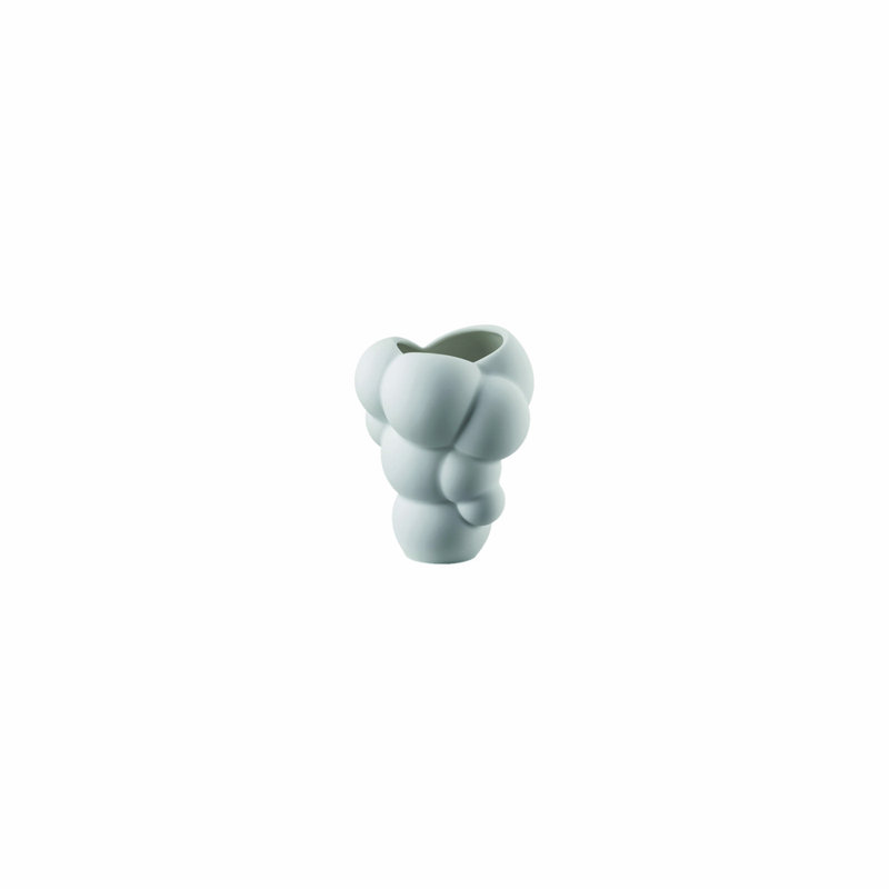 Miniature Porcelain China Table Vase, White Matte