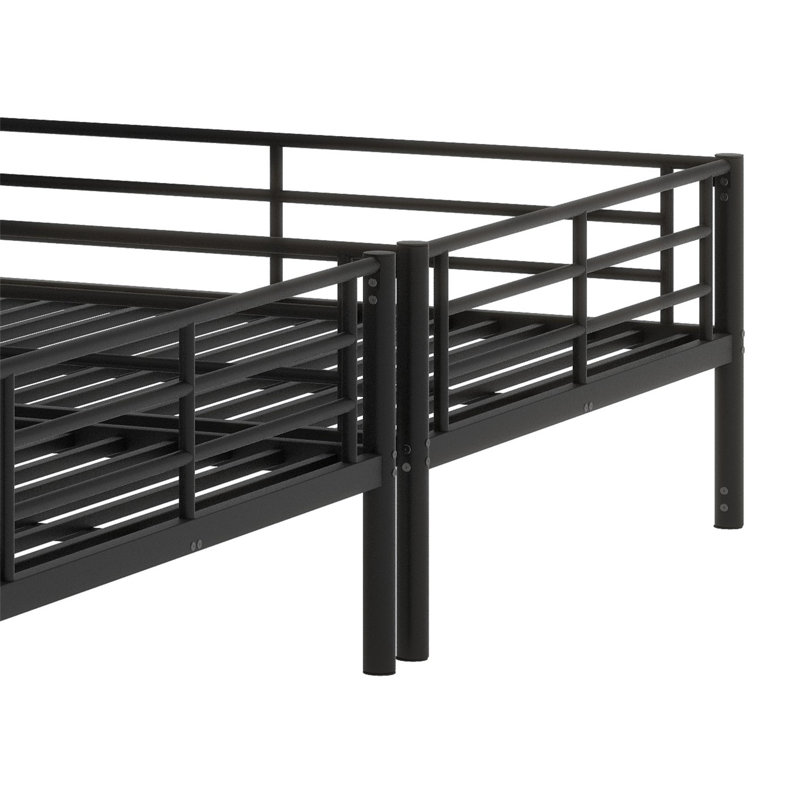 Metal Bunk Bed, Black