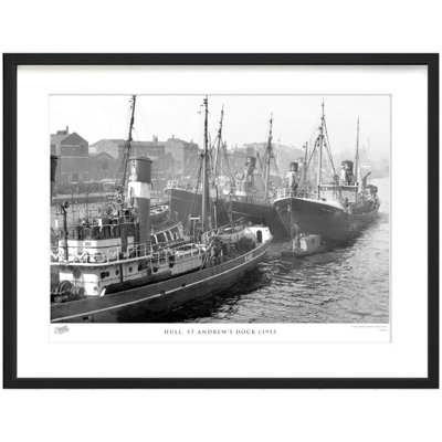 Hull, St Andrew's Dock C1955 by Francis Frith - Single Picture Frame Print
