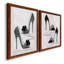 «Shoes That Dazzle I», ensemble de 2 peintures sur toile encadrées-751098825-751098826