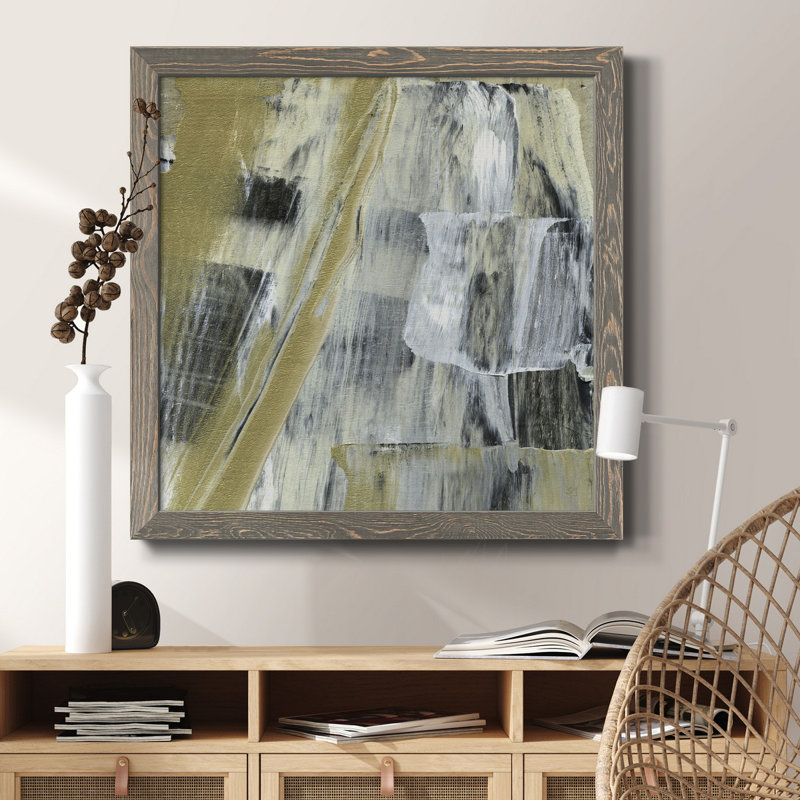 «Love Science», art textuel sur toile, H 34,5 po x l 34,5 po x P 1 po, Encadré gris
