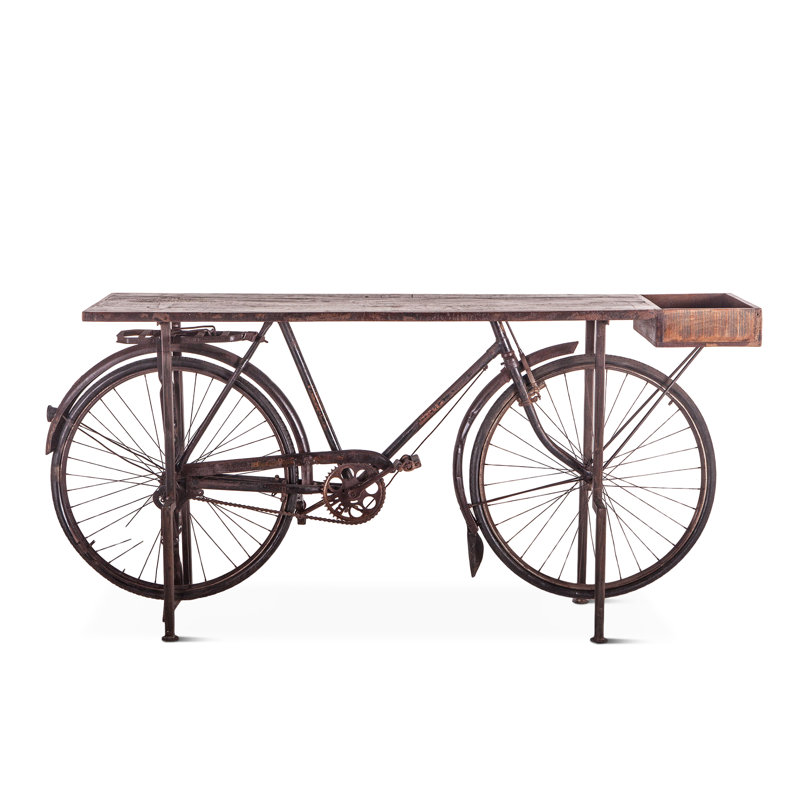 71'' Solid Wood Top Console Table