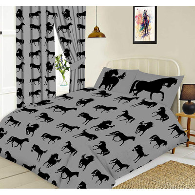 HORSES Devos 132 TC Duvet Cover Set