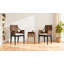 Fauteuil d'appoint rembourré en rotin tissé