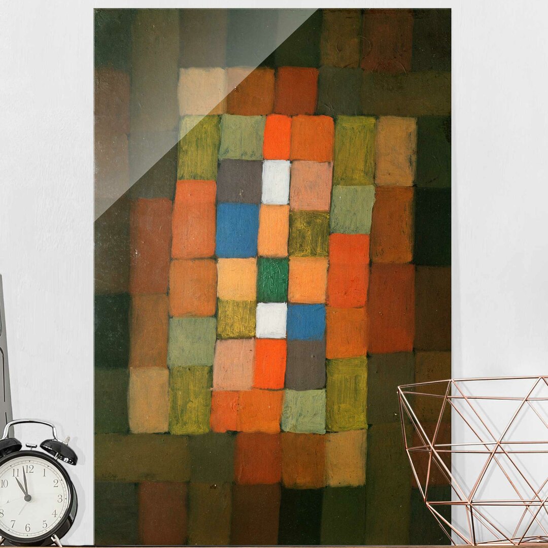 Glasbild Statisch-Dynamische Steigerung von Paul Klee