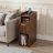 Space-Saving Narrow Nightstand with Charging Station