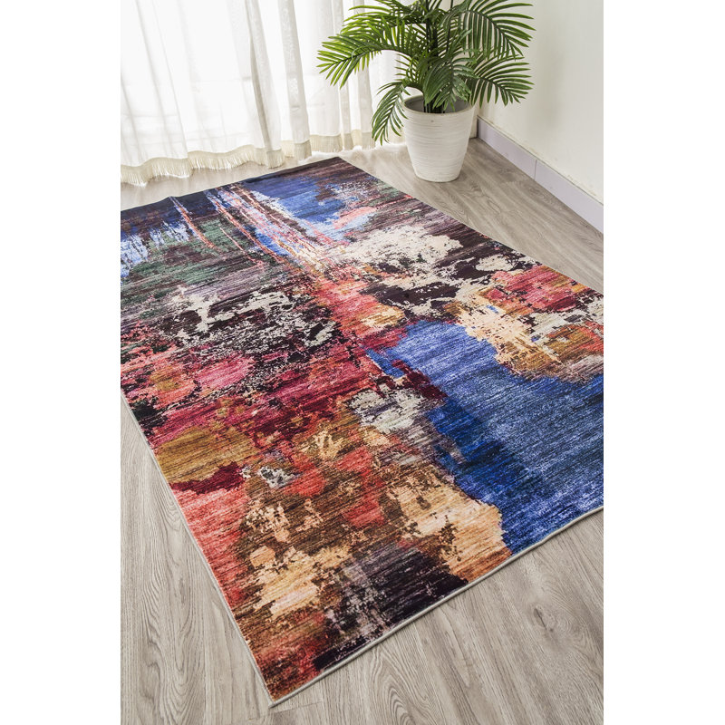 Tapis rectangulaire Durno avec envers antidérapant, Rectangle 5 pi 4 po x 7 pi 5 po