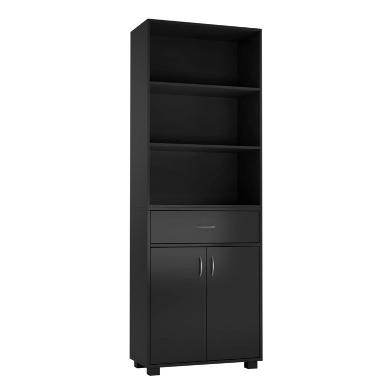 Arling 66.9cm H Standard Bookcase, Black