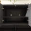Buffet moderne de 55 po de largeur avec tablettes réglables et crochets doubles-311951950