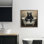 Cadre flottant Black Bear Bath Time, design par Tina LeCour