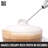 Milk Boss Mighty Milk Frother Handheld Whisk Mixer - Coffee Frother Electric Handheld Foam Maker & Frother For Coffee - Portable Electric Whisk With 16-piece Stencils For Latte, Matcha & More (silver)
