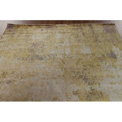 Tapis indien abstrait 6 x 8
