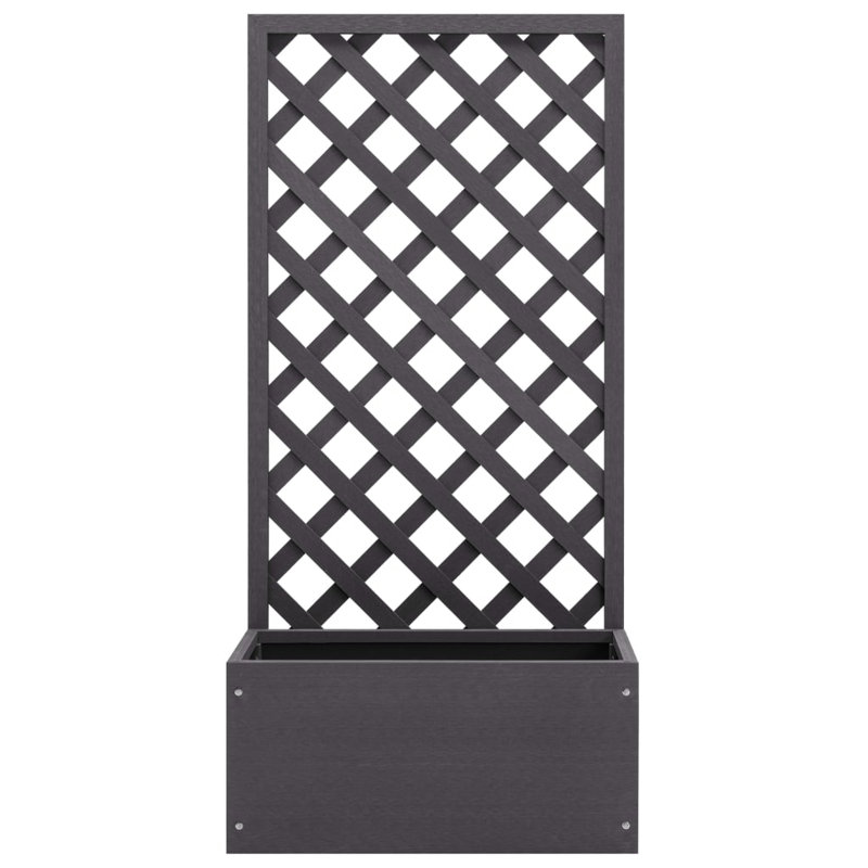 Tupman Planter Box with Trellis, Grey