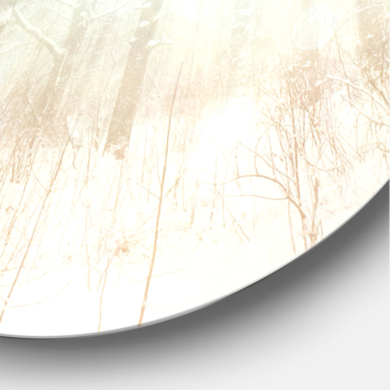 Horloge murale Swigart Farmhouse Designart Winter, Moyen