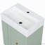 Meuble-lavabo de 20 po avec lavabo en céramique, tiroir et tablette latérale-1607371243