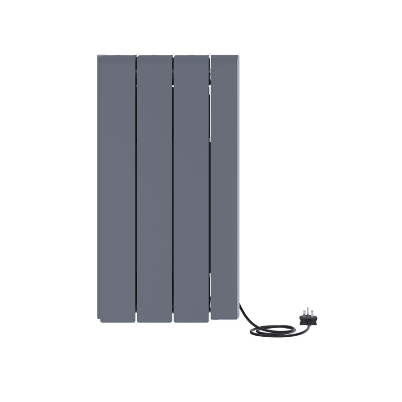 Ebern Designs Rowanne Electric Wall Mounted Space Heater, 3.04A, 57cm H x 35.5cm W x 9cm D, Anthracite