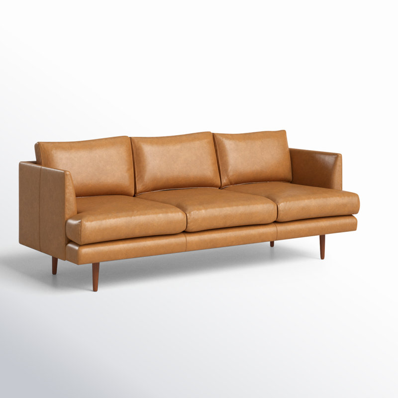 AllModern Miller Leather Sofa - Thumbnail 5