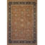Tapis brun / bleu en laine noué à la main 10 pi x 8 pi 3 po Abbigail Southwestern